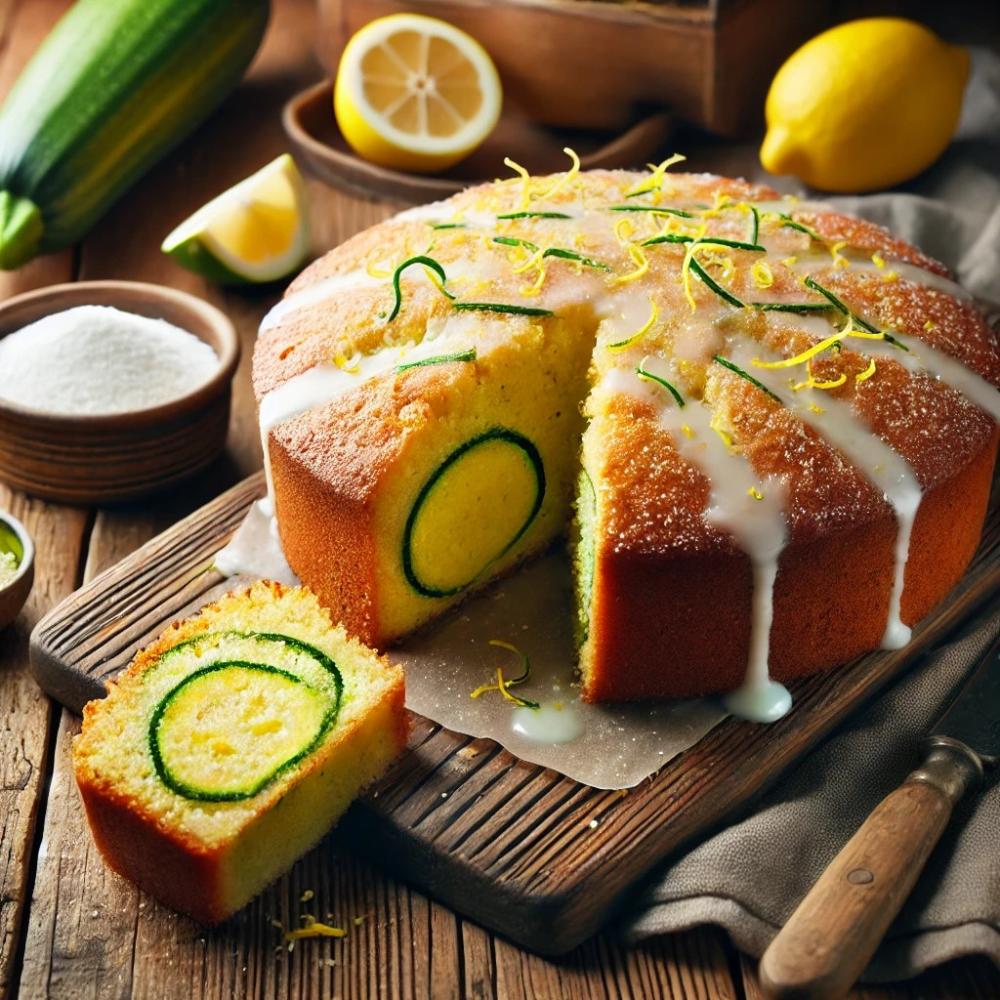 lemon and courgette cake 