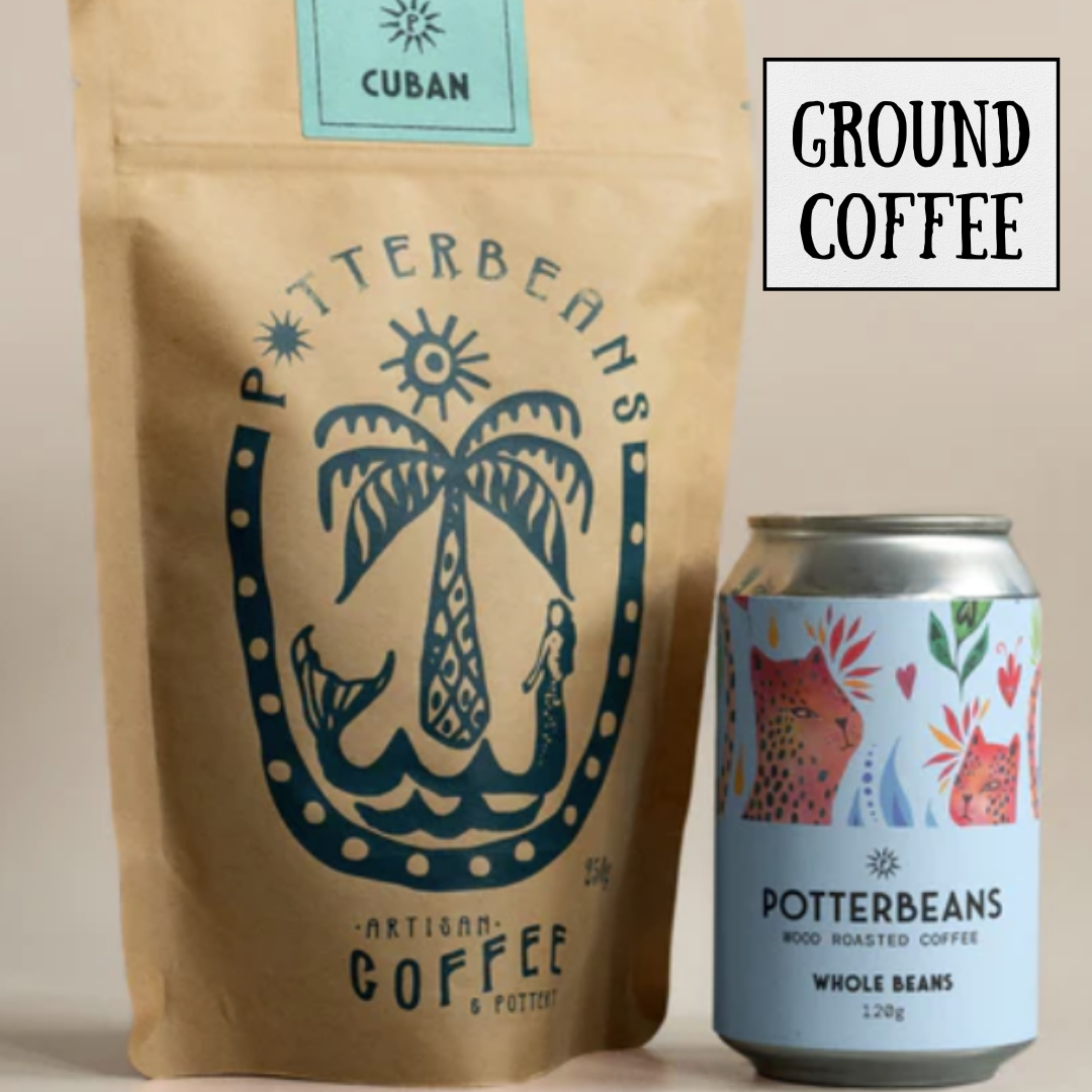 Potters Beans Coffee Tin 120g