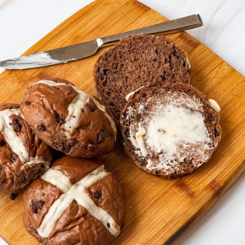 Chocolate Orange Hot Cross Buns 4pk
