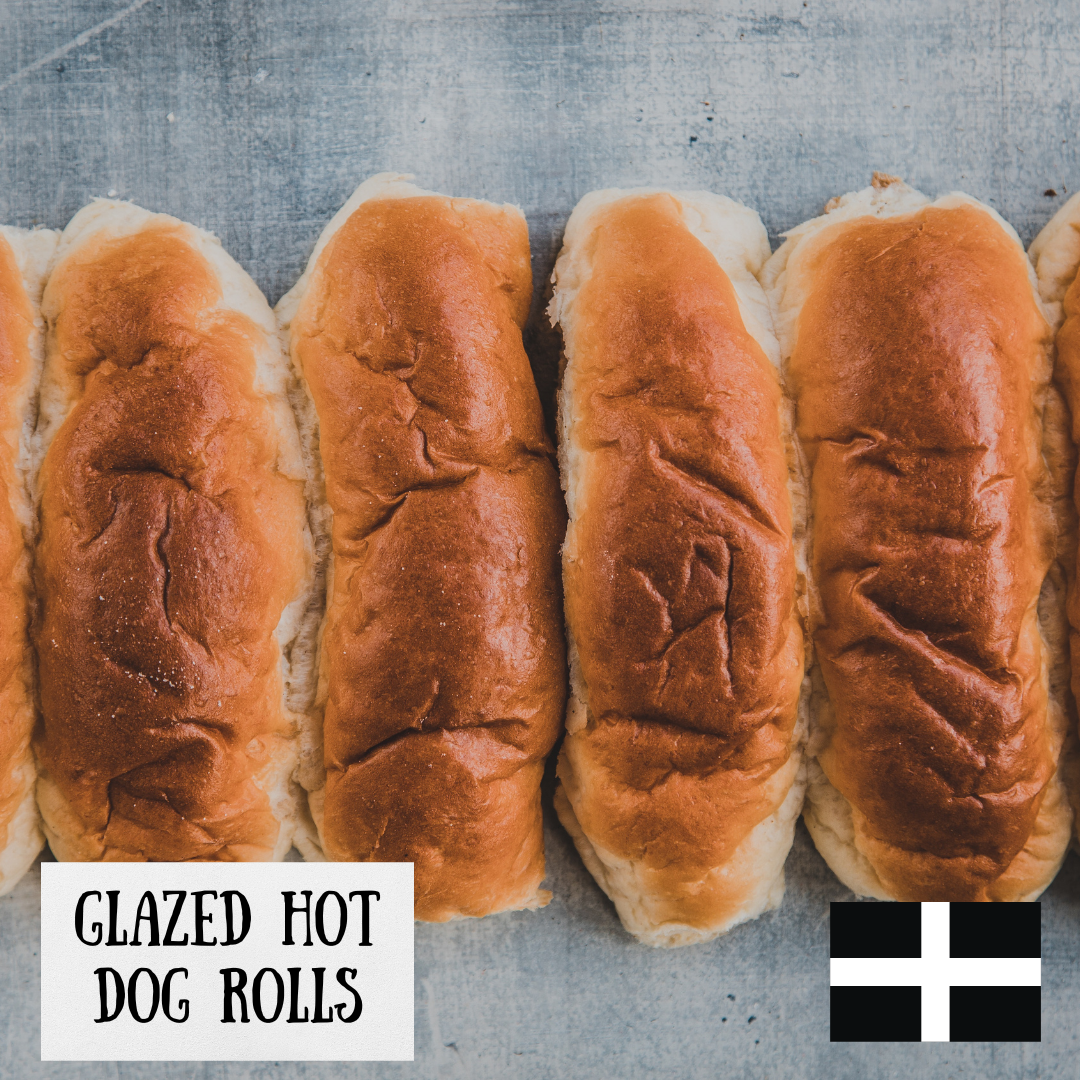 Baker Tom Glazed Hot Dog Roll 6pk