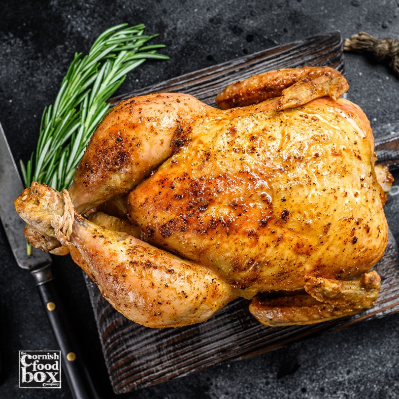 roasted cornish whole chicken