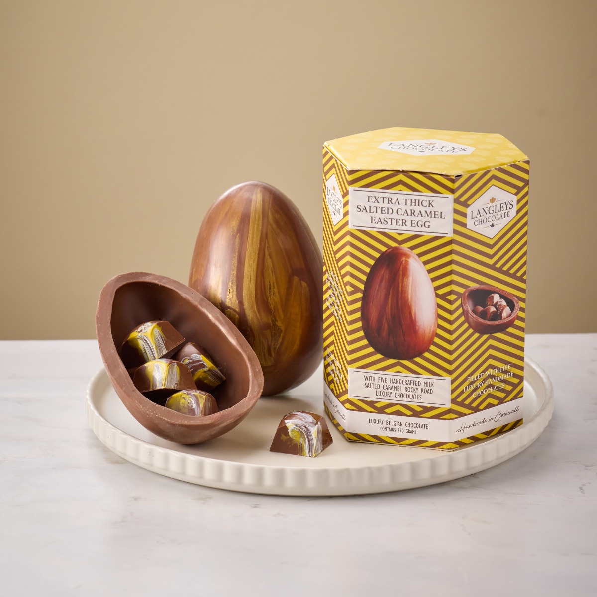 Langleys Dark Chocolate  Orange Easter Egg 220g