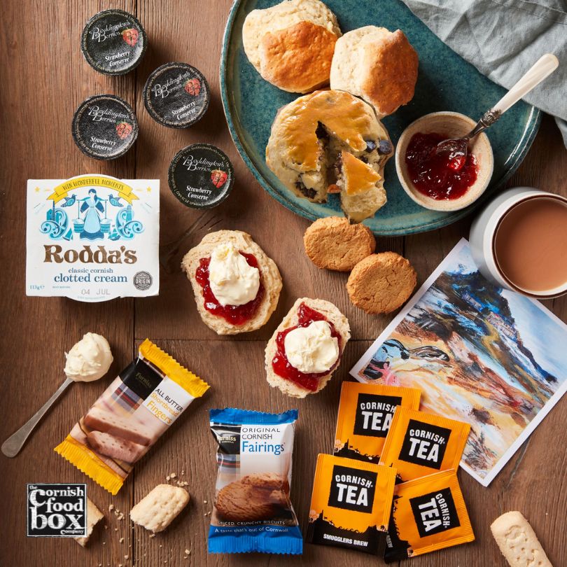 Cornish Fruit Scone Cream Tea Gift Box 