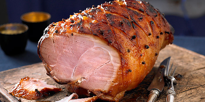 glazed gammon ham