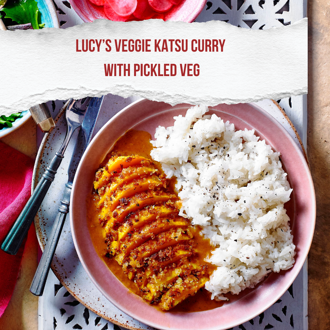 Veggie Katsu Curry with Pickled Veg Veggie Katsu Curry with Pickled Veg