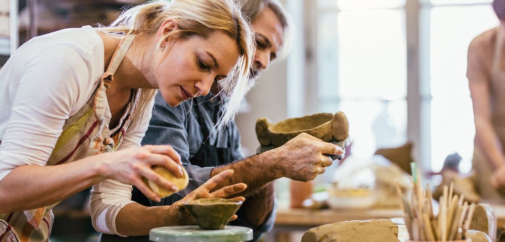 pottery workshop Cornwall